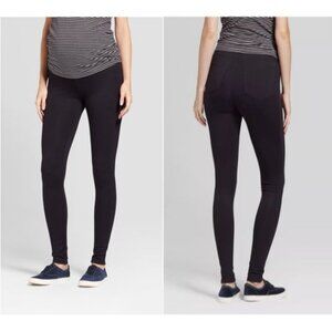 Isabel Maternity by Ingrid & Isabel Over Belly Ponte Maternity Pants Black XXL